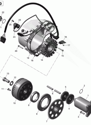 03- Magneto and Electric Starter - 1000 EFI