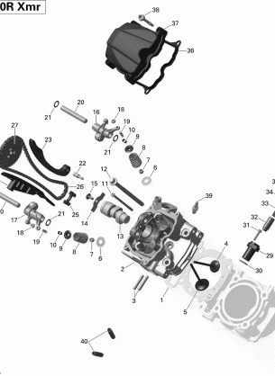 01- Cylinder Head Front - 1000R EFI