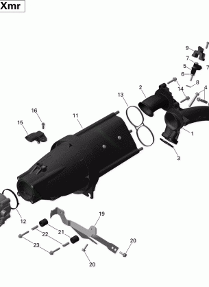 02- Air Intake Manifold and Throttle Body - 1000R EFI