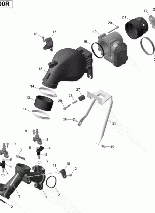 02- Air Intake Manifold And Throttle Body Turbo _18R1536