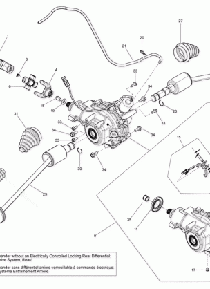 08- Drive System Rear - With Locking Rear Differential_13C1513