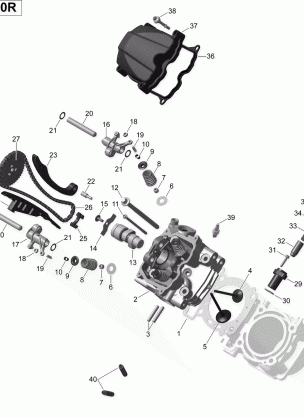 01- Cylinder Head Front Turbo _03R1536a