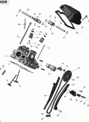 01- Cylinder Head Rear Turbo _03R1536b