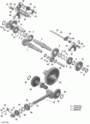 05- Gear Box Components - Without Lockable Rear Differential