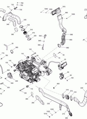 01- Engine - 1000R EFI Except XMR