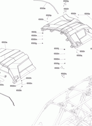 09- Body Roof Part Maverick X3 MAX Liquid Gold Models - Package XRSDPS