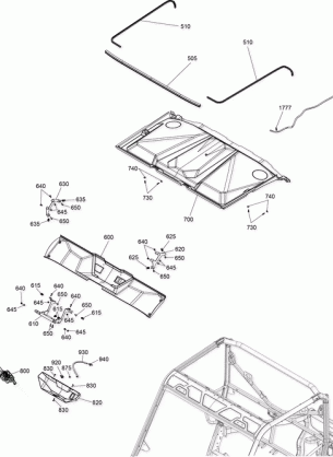 09- Cab Interior - Roof