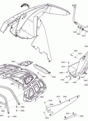 09- Body Rear Part Maverick - Can-Am Red Models