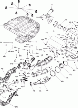 01- Exhaust Maverick Trail - 1000 EFI