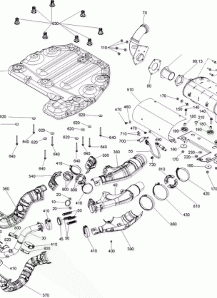 01- Exhaust Maverick Trail - 800R EFI