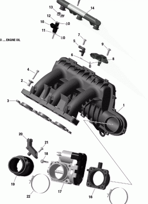 02- Air Intake Manifold And Throttle Body 900 HO