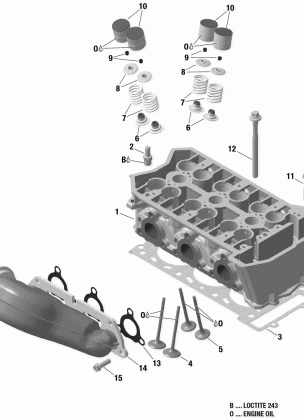 01- Cylinder Head And Exhaust Manifold 900 HO