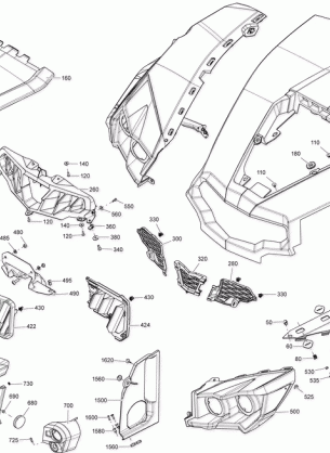 09- Body And Accessories Commander Non MAX - Front Break Up Country Camo Models