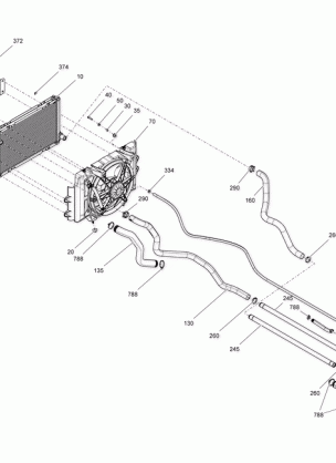 01- Cooling System Traxter HD8 HD10 - All Models Except Package CAB