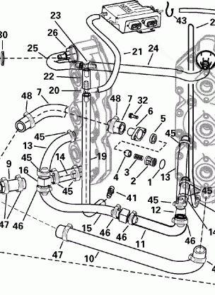 COOLING HOSE ROUTING