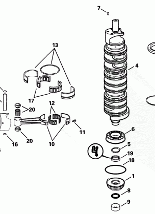 CRANKSHAFT & PISTONS