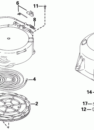 REWIND STARTER & UNDER OIL SEAL