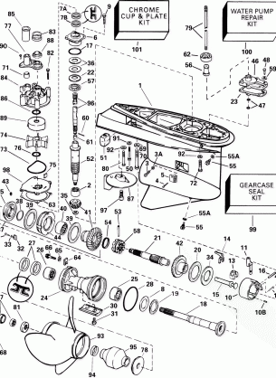 GEARCASE - COUNTER ROTATION - FCX FC MODELS