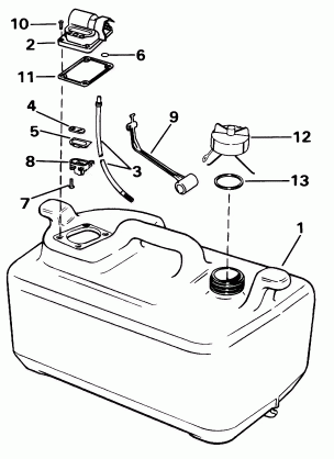 FUEL TANK - 6 GALLON W / GAUGE