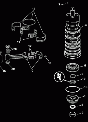 CRANKSHAFT & PISTONS