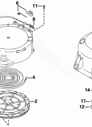 REWIND STARTER & UNDER OIL SEAL