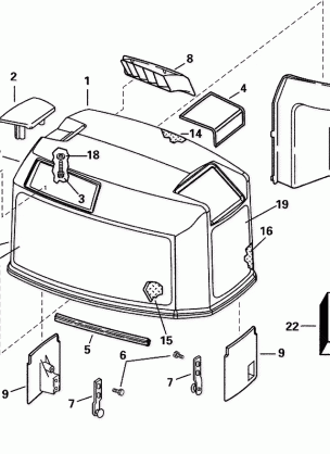 ENGINE COVER - 105WE MODELS