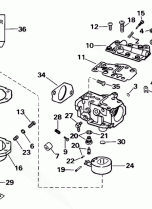 CARBURETOR - 25 HP