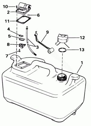 FUEL TANK - 6 GALLON WITH GAUGE