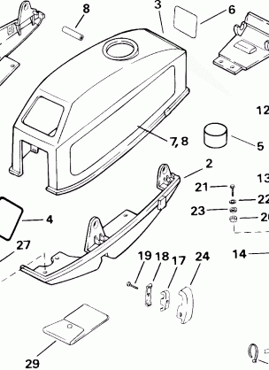 MOTOR COVER & INTEGRAL FUEL TANK