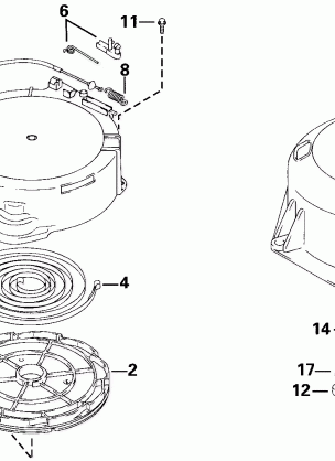 REWIND STARTER & UNDER OIL SEAL