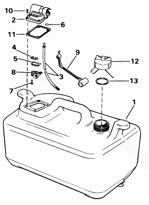 FUEL TANK - 6 GALLON WITH GAUGE