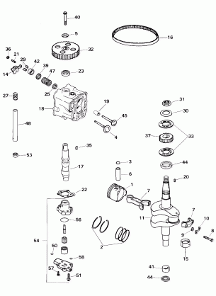 CYLINDER HEAD AND CRANKSHAFT