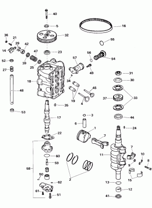 CYLINDER HEAD AND CRANKSHAFT