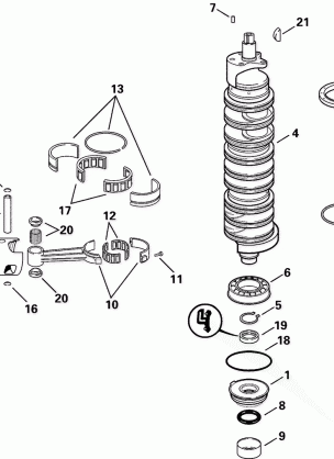 CRANKSHAFT & PISTONS