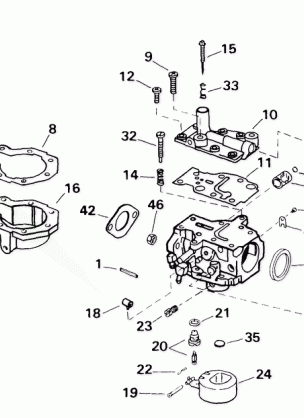 CARBURETOR -- 9.9 HP