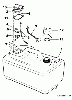 FUEL TANK -- 6 GALLON