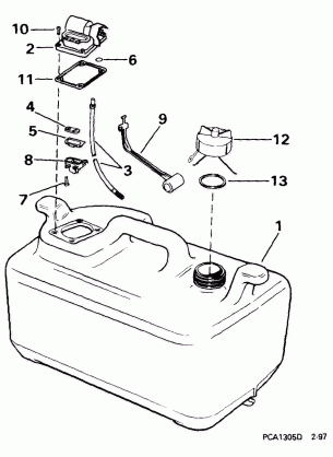 FUEL TANK -- 6 GALLON