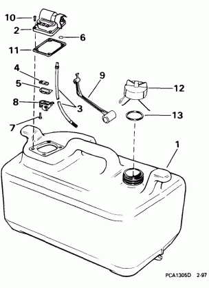 FUEL TANK -- 6 GALLON