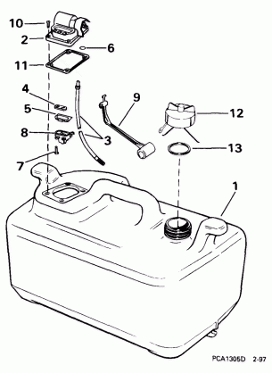 FUEL TANK -- 6 GALLON