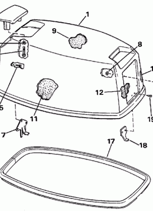 ENGINE COVER -- EVINRUDE