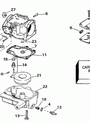 CARBURETOR -- 30 HP