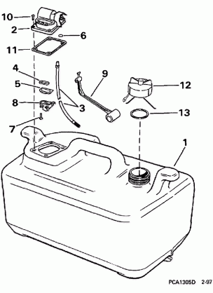 FUEL TANK -- 6 GALLON