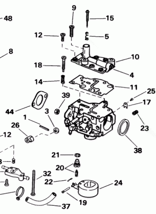 CARBURETOR -- 15 HP