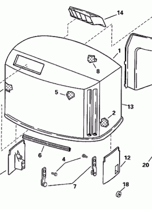 ENGINE COVER -- JOHNSON