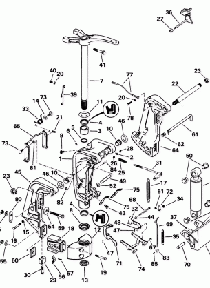 STERN & SWIVEL BRACKET