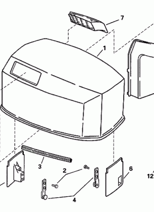 ENGINE COVER -- 105WE MODELS