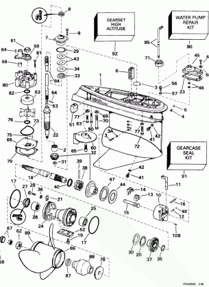 GEARCASE -- STANDARD ROTATION -- GL SL & STL MODELS