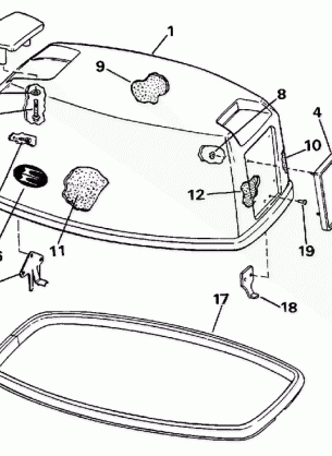 ENGINE COVER - EVINRUDE