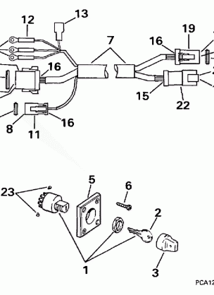 IGNITION SWITCH & CABLE - 40TE 40TTL