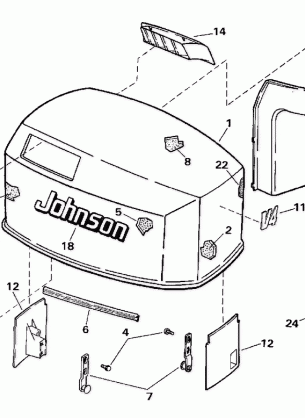 ENGINE COVER - JOHNSON